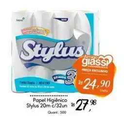 Giassi Supermercados Papel Higiênico Stylus 20m c/32un oferta