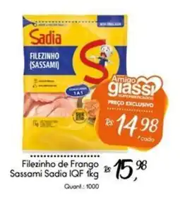 Giassi Supermercados Filezinho de Frango Sassami Sadia IQF oferta