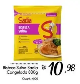 Giassi Supermercados Bisteca Suina Sadia oferta