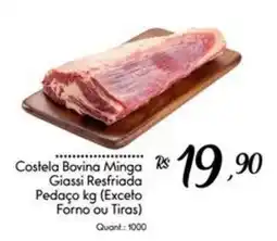 Giassi Supermercados Costela Bovina Minga Giassi Resfriada oferta