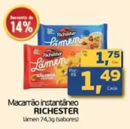 Cometa Supermercados Macarrão instantâneo richester oferta