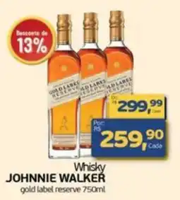 Cometa Supermercados Whisky johnnie walker gold label reserve oferta