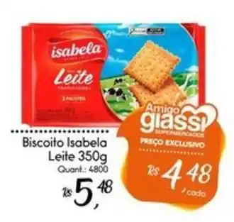 Biscoito isabela leite