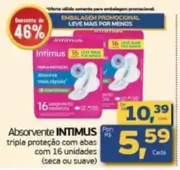 Cometa Supermercados Absorvente intimus tripla proteção com abas oferta