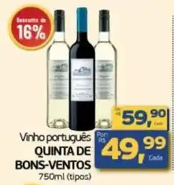 Cometa Supermercados Vinho português quinta de bons-ventos oferta