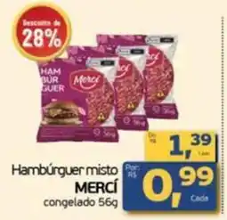Cometa Supermercados Hambúrguer misto mercí oferta