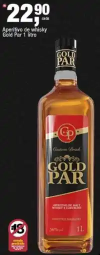 Frangolândia Aperitivo de whisky gold par 1 litro oferta
