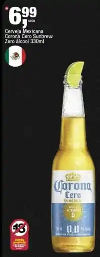 Frangolândia Cerveja mexicana corona cero sunbrew oferta