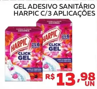 Lider Atacadista Gel adesivo sanitário harpic c/3 aplicações oferta