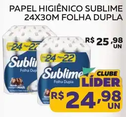 Lider Atacadista Papel higiênico sublime oferta