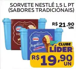 Lider Atacadista Sorvete nestlé 1,5 l pt (sabores tradicionais) oferta