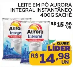 Lider Atacadista Leite em pó aurora integral instantâneo oferta