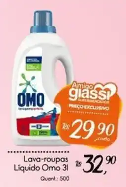 Giassi Supermercados Lava-roupas Líquido Omo 3l oferta