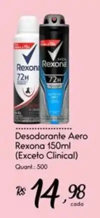 Giassi Supermercados Desodorante Aero Rexona 150ml oferta