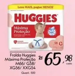 Giassi Supermercados Fralda huggies máxima proteção oferta