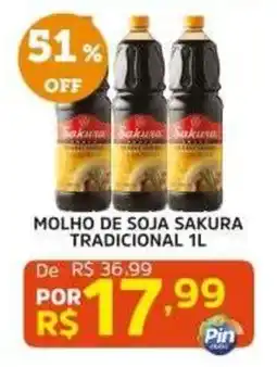 Pinheiro Supermercado molho de soja sakura tradicional oferta