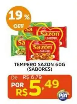 Pinheiro Supermercado Tempero sazon 60g (sabores) oferta
