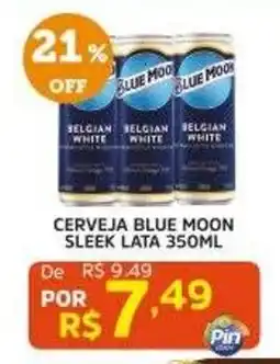 Pinheiro Supermercado Cerveja blue moon sleek lata oferta