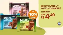 Pinheiro Supermercado Biscoito wafer my motto oferta