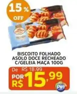 Pinheiro Supermercado Biscoito folhado asolo doce recheado oferta