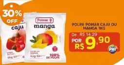 Pinheiro Supermercado polpa pomar caju ou manga oferta