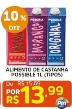 Pinheiro Supermercado alimento de castanha possible 1l (tipos) oferta