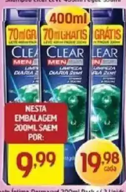 Supermercados Guanabara Shampoo clear leve 400ml regue 300ml oferta