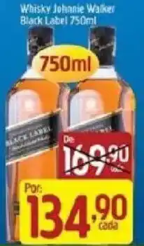 Supermercados Guanabara Whisky Johnnie Walker Black Label oferta