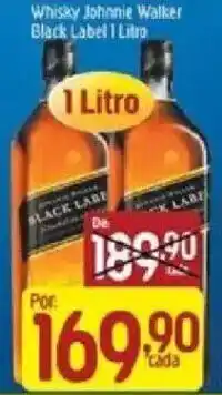Supermercados Guanabara Whisky Johnnie Walker Black Label 1 Litro oferta