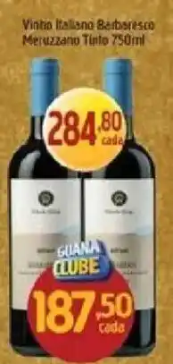 Supermercados Guanabara Vinho italiano barbaresco meruzzano tinto oferta