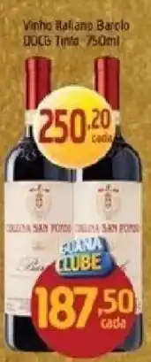 Supermercados Guanabara Vinho italiano barolo docg tinto oferta