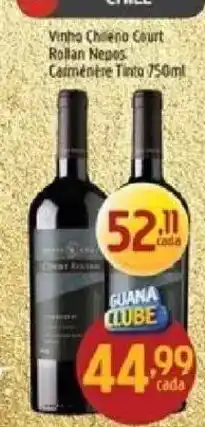 Supermercados Guanabara Vinho Chileno Court Rollan Nepos Caimére Tinto oferta