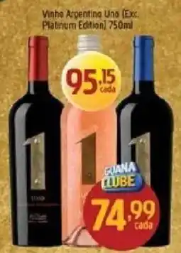 Supermercados Guanabara Vinho Argentina Uno oferta