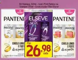 Supermercados Guanabara Kit Shampoo 350ml Cond. 175ml Pantene ou Shampoo 375ml Condicionador 170ml Elseve oferta