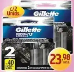 Supermercados Guanabara Gillette mach3 carbono oferta