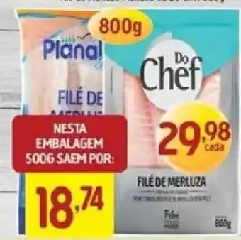 Supermercados Guanabara Filé de merluza oferta