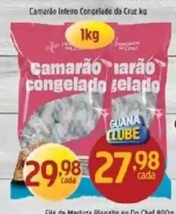 Supermercados Guanabara Camarão inteiro congelado da cruz kg oferta
