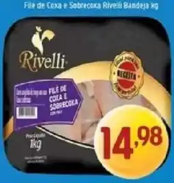 Supermercados Guanabara Filé de coxa e sobrecoxa rivelli bandeja oferta