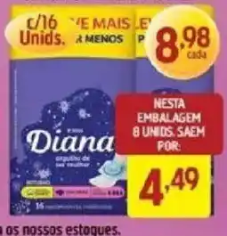 Supermercados Guanabara Diana absorventes de uso diário oferta