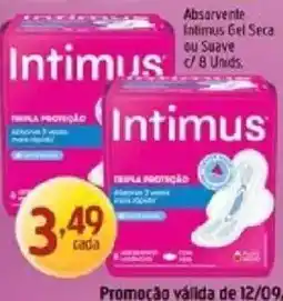 Supermercados Guanabara Intimus absorvente gel seca ou suave oferta