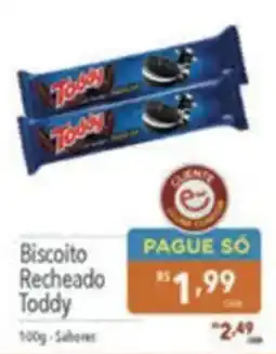 Supermercados Condor Biscoito Recheado Toddy oferta