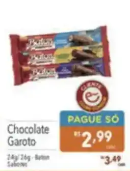 Supermercados Condor Chocolate Garoto oferta