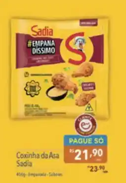 Supermercados Condor Coxinha da Asa Sadia oferta