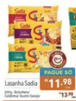 Supermercados Condor Lasanha sadia oferta