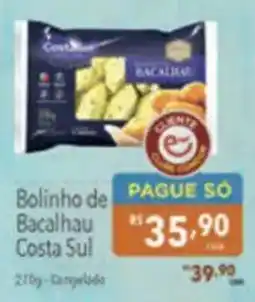 Supermercados Condor Bolinho de Bacalhau Costa Sul oferta