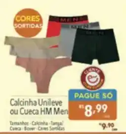 Supermercados Condor Calcinha Unileve ou Cueca HM Men oferta