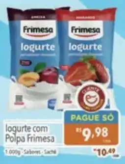 Supermercados Condor logurte com polpa frimesa oferta