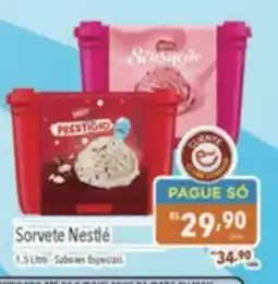 Supermercados Condor Sorvete Nestlé oferta