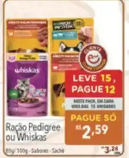 Supermercados Condor Ração pedigree ou whiskas oferta