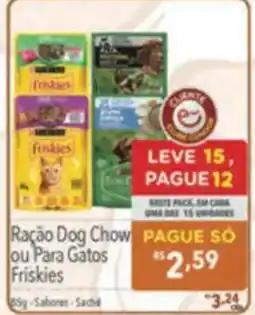 Supermercados Condor Ração Dog Chow ou Para Gatos Friskies oferta